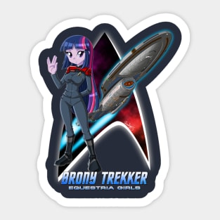 Brony Trekker: Equestria Girls TS Ver. Sticker